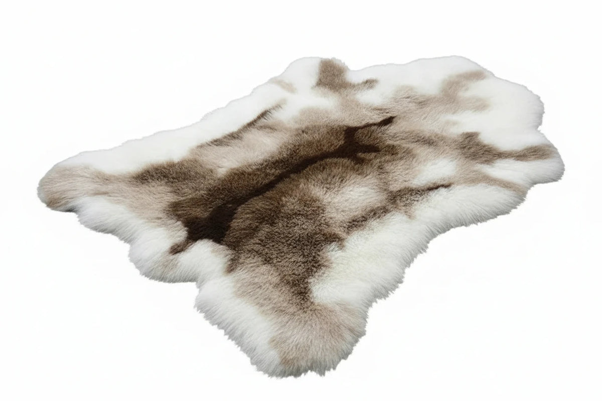 Faux Sheepskin Rug | Plush Long Pile & Suede Backing | 110 x 88 cm