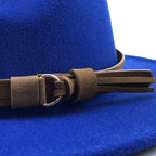 Fedora Hat | Leather Band & Cotton-Wool Blend | Unisex