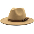 Fedora Hat | Leather Band & Cotton-Wool Blend | Unisex