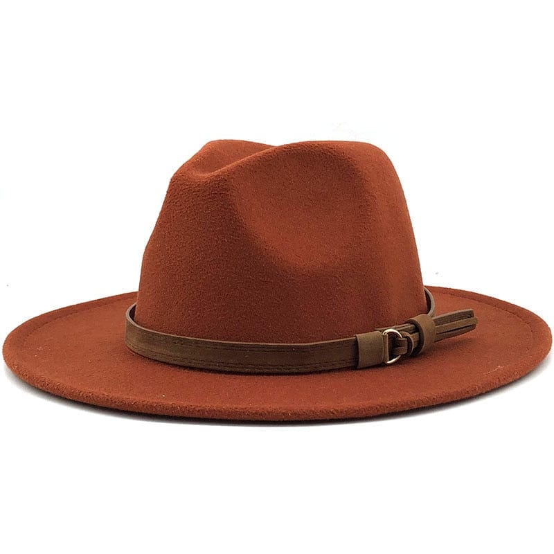 Fedora Hat | Leather Band & Cotton-Wool Blend | Unisex
