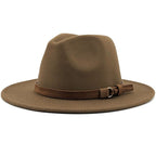 Fedora Hat | Leather Band & Cotton-Wool Blend | Unisex