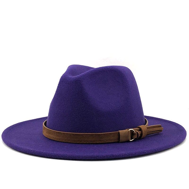 Fedora Hat | Leather Band & Cotton-Wool Blend | Unisex