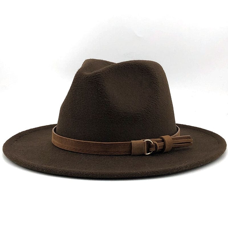 Fedora Hat | Leather Band & Cotton-Wool Blend | Unisex