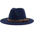 Fedora Hat | Leather Band & Cotton-Wool Blend | Unisex