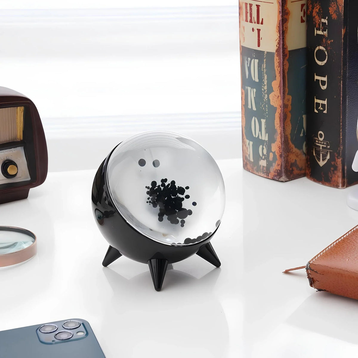 Ferrofluid Speaker | Glass Liquid Art Display & Bluetooth