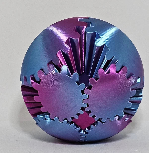 Fidget Ball | 3D Rotating Gears & Pocket-Sized