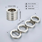 Fidget Ring | Foldable Four-Ring Titanium-Plated Stainless Steel