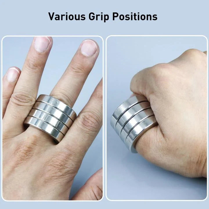 Fidget Ring | Foldable Four-Ring Titanium-Plated Stainless Steel