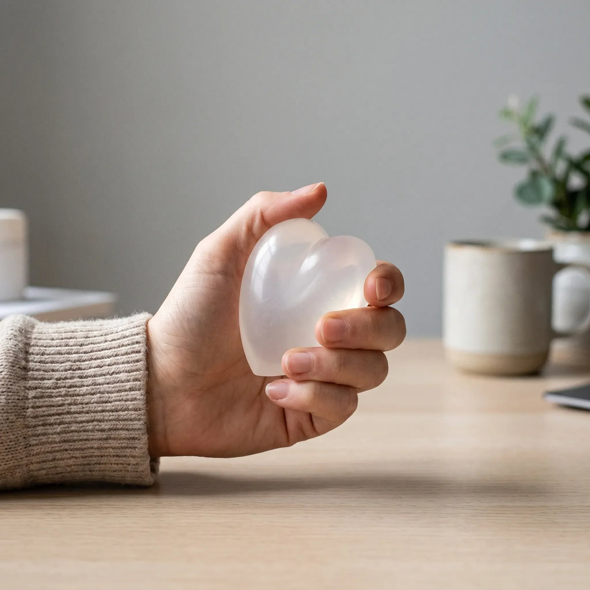 Fidget Toy | Heart-Shaped Light-Activated Color Change & Slow Rebound