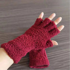 Fingerless Gloves | Knit & Fleece-Lined | Warm and Flexible