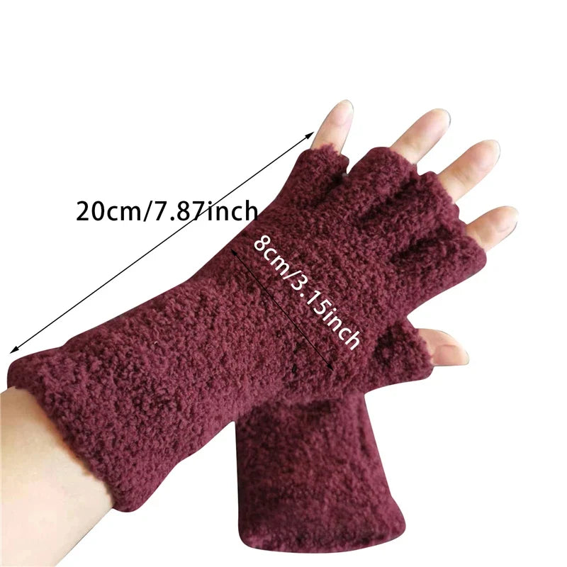 Fingerless Gloves | Knit & Fleece-Lined | Warm and Flexible