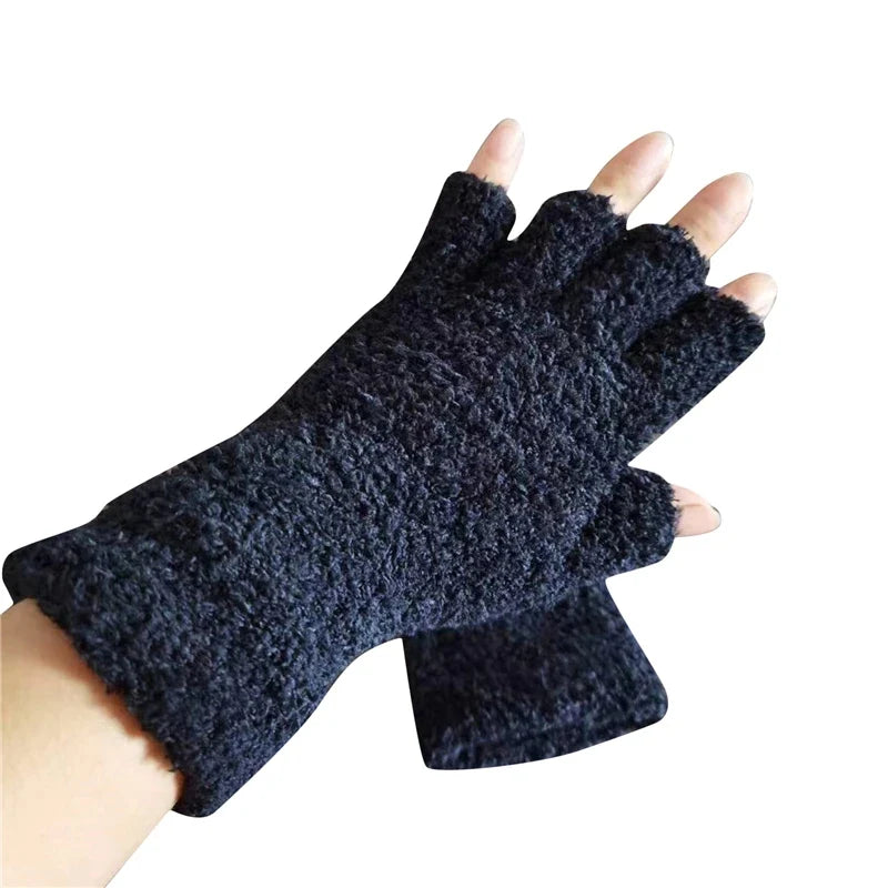 Fingerless Gloves | Knit & Fleece-Lined | Warm and Flexible