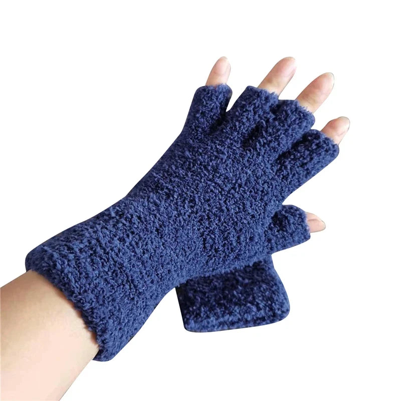 Fingerless Gloves | Knit & Fleece-Lined | Warm and Flexible