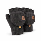 Fingerless Gloves | Soft Knit Acrylic & Elastic Rib Fit | One Size