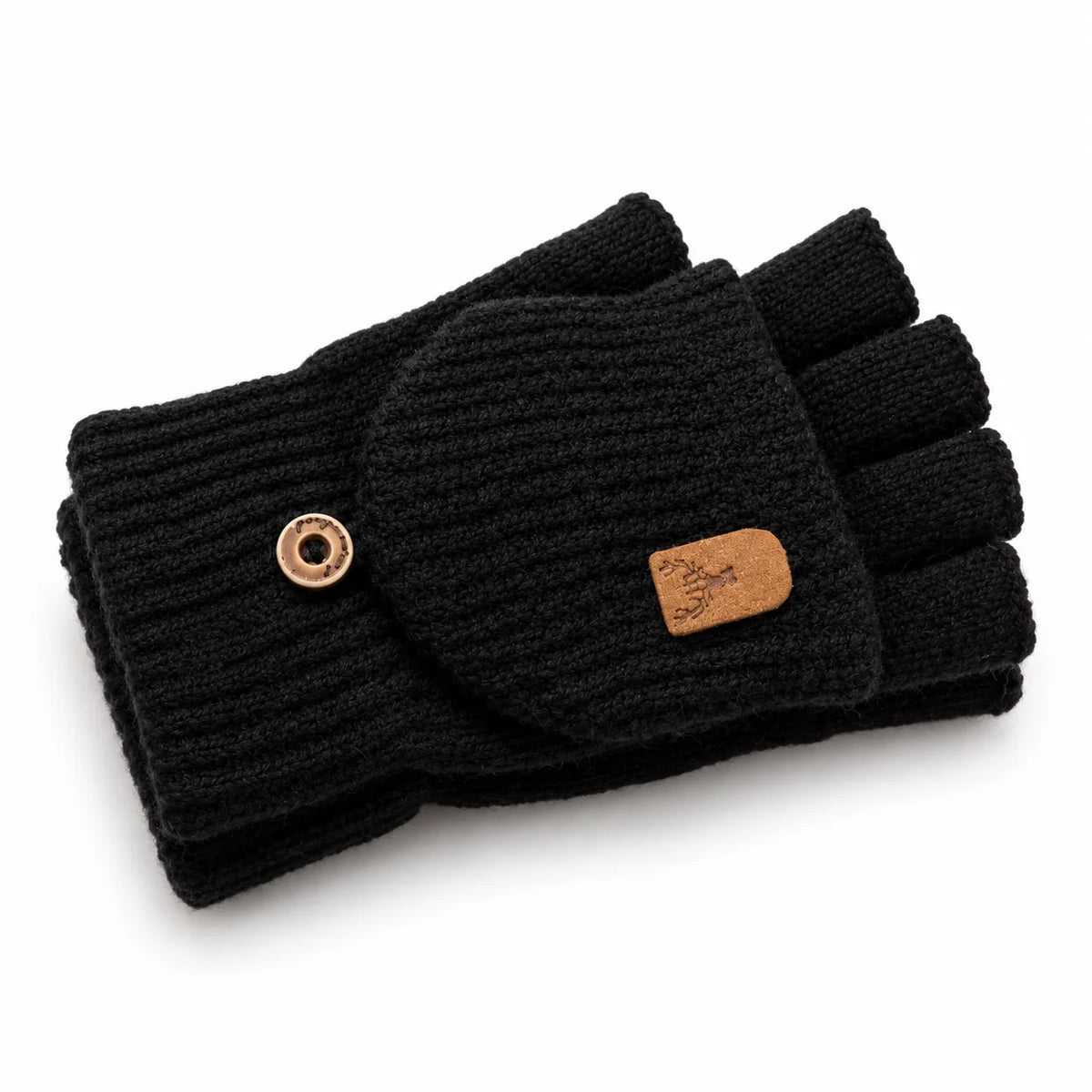 Fingerless Gloves | Soft Knit Acrylic & Elastic Rib Fit | One Size