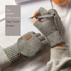 Fingerless Gloves | Soft Knit Acrylic & Elastic Rib Fit | One Size