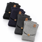 Fingerless Gloves | Soft Knit Acrylic & Elastic Rib Fit | One Size