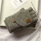 Fingerless Gloves | Soft Knit Acrylic & Elastic Rib Fit | One Size