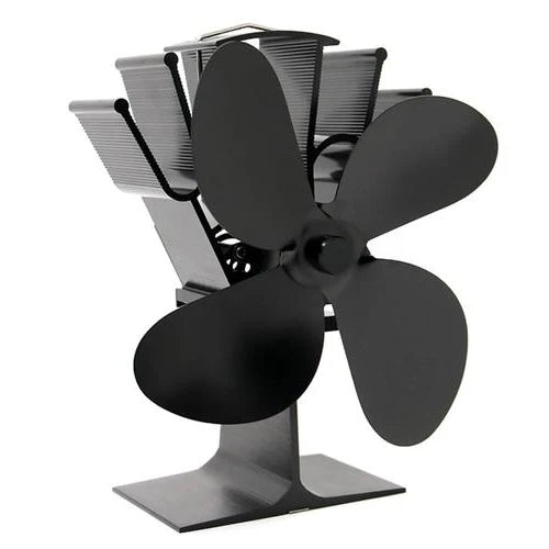 Fireplace Fan | Heat-Powered 4-Blade | For Freestanding Stoves