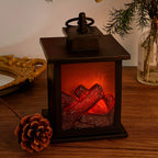 Fireplace Lantern | Realistic LED Flame USB & Battery Operated