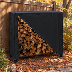 Firewood Rack Cover | Waterproof 420D Oxford Fabric | Outdoor Use