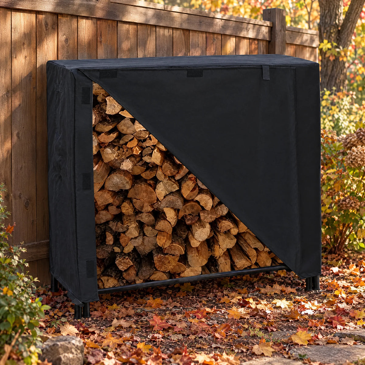 Firewood Rack Cover | Waterproof 420D Oxford Fabric | Outdoor Use