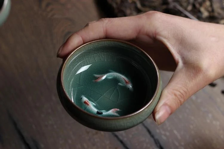 Fish Bowl | Porcelain Koi Design | 60 ml