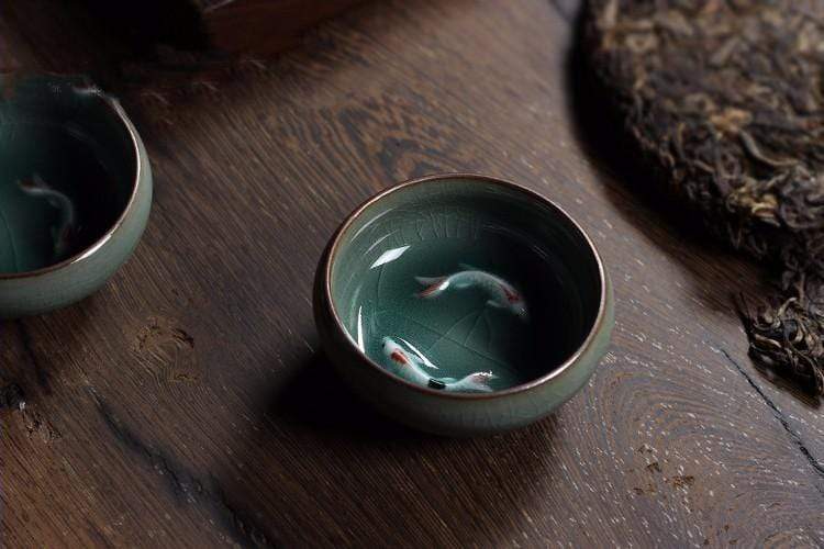 Fish Bowl | Porcelain Koi Design | 60 ml
