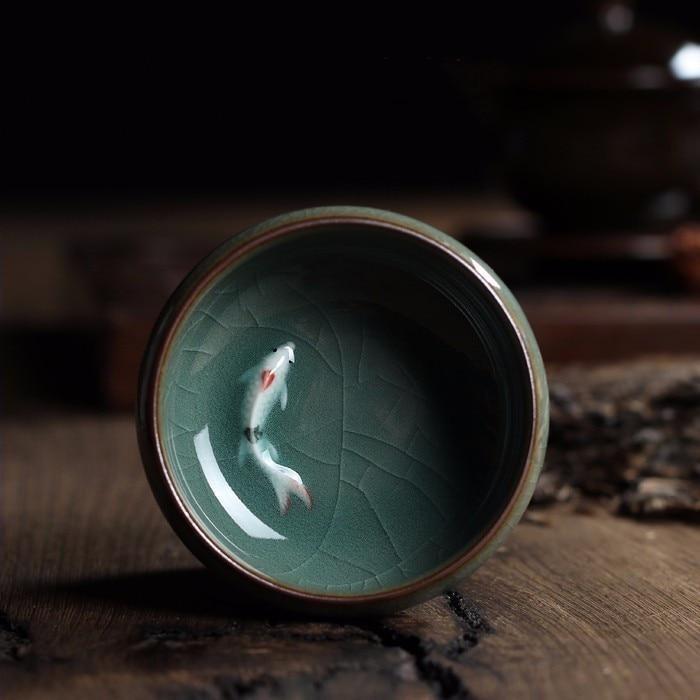 Fish Bowl | Porcelain Koi Design | 60 ml