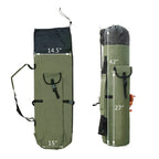 Fishing Rod & Tackle Bag | Durable Water-Resistant Oxford | Holds 5 Rods