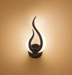 Wall Lamp | Flame-Shaped Flickering LED | Warm or White Light