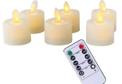 Flameless Candles | Realistic Flicker & Remote Control | 6-Piece Set