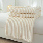 Flanellen Fleece Deken | Ultra-Zacht & Warm Brede Strepen