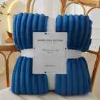 Flanellen Fleece Deken | Ultra-Zacht & Warm Brede Strepen