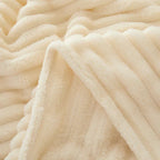 Flanellen Fleece Deken | Ultra-Zacht & Warm Brede Strepen