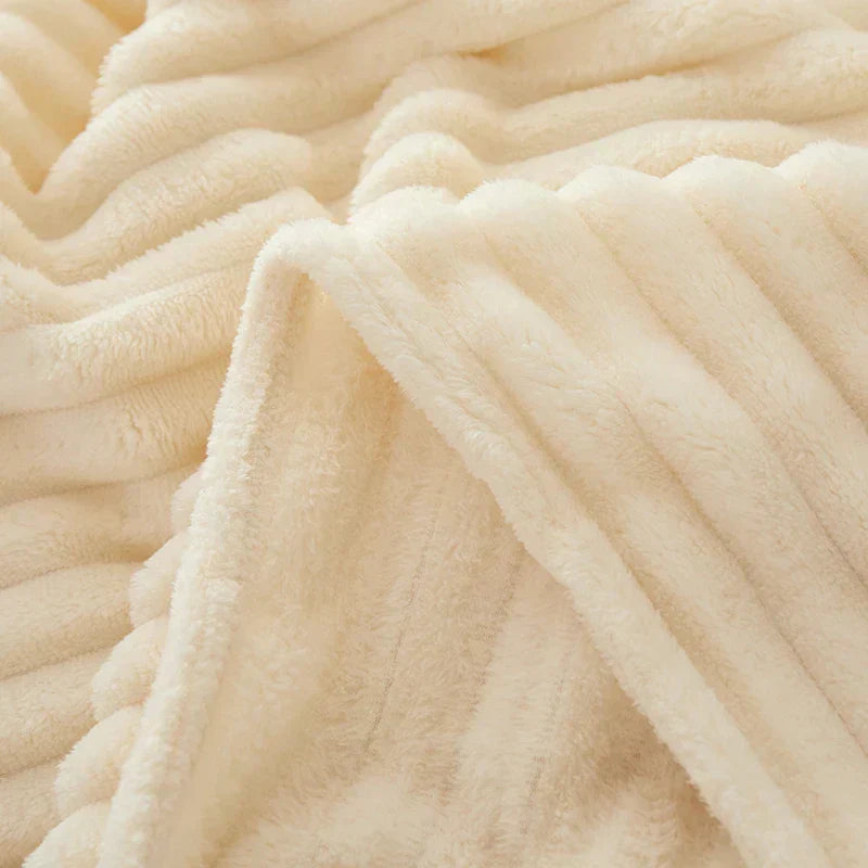 Flanellen Fleece Deken | Ultra-Zacht & Warm Brede Strepen