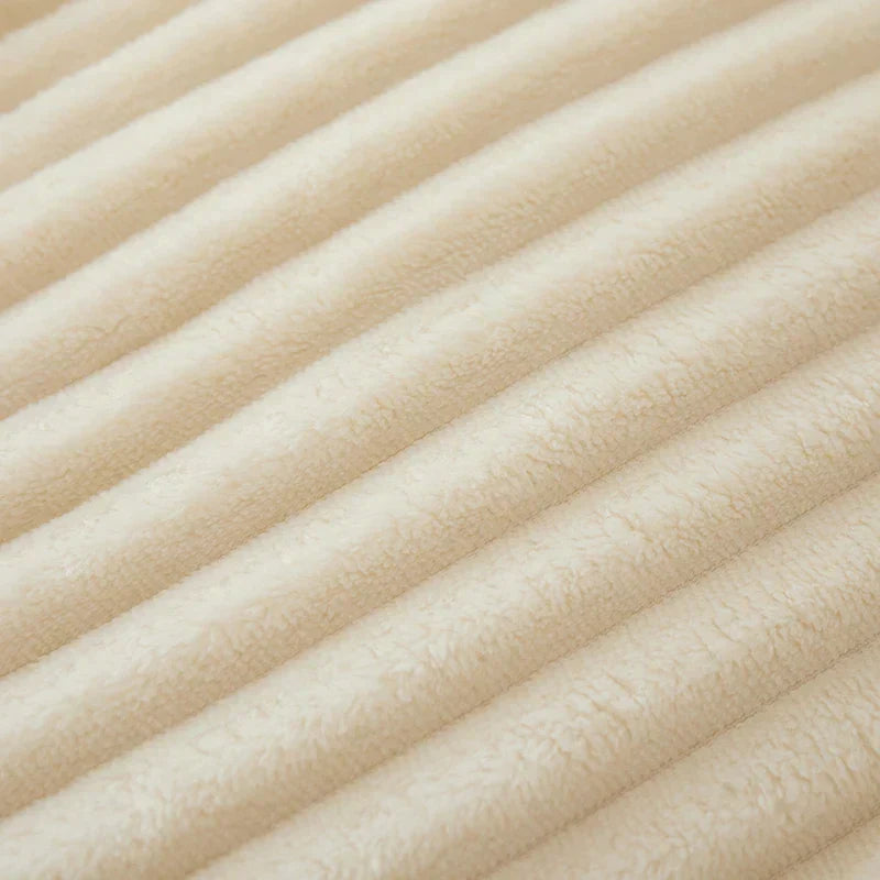 Flanellen Fleece Deken | Ultra-Zacht & Warm Brede Strepen
