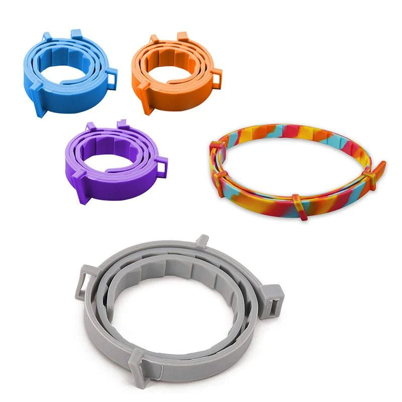 Flea & Tick Collar | Waterproof Silicone & 8-Month Protection | Adjustable