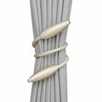 Curtain Tieback | Malleable Aluminum & Polyester Cover | Tool-Free