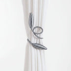 Curtain Tieback | Malleable Aluminum & Polyester Cover | Tool-Free