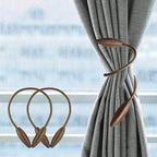 Curtain Tieback | Malleable Aluminum & Polyester Cover | Tool-Free