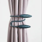 Curtain Tieback | Malleable Aluminum & Polyester Cover | Tool-Free