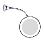 Makeup Mirror | 10x Magnification & LED Light | Flexible Gooseneck