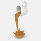 Floating Cup Decor | Frozen Mid-Pour Illusion | Wall-Mount & Freestanding