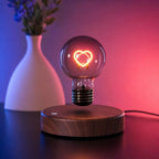 Floating Heart Lamp | Magnetic Levitation & Rainbow Mood Light