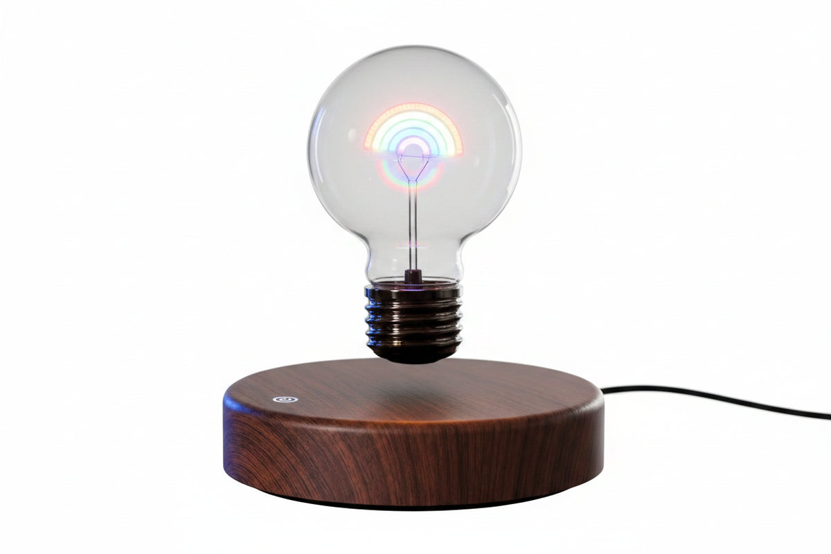 Floating Heart Lamp | Magnetic Levitation & Rainbow Mood Light