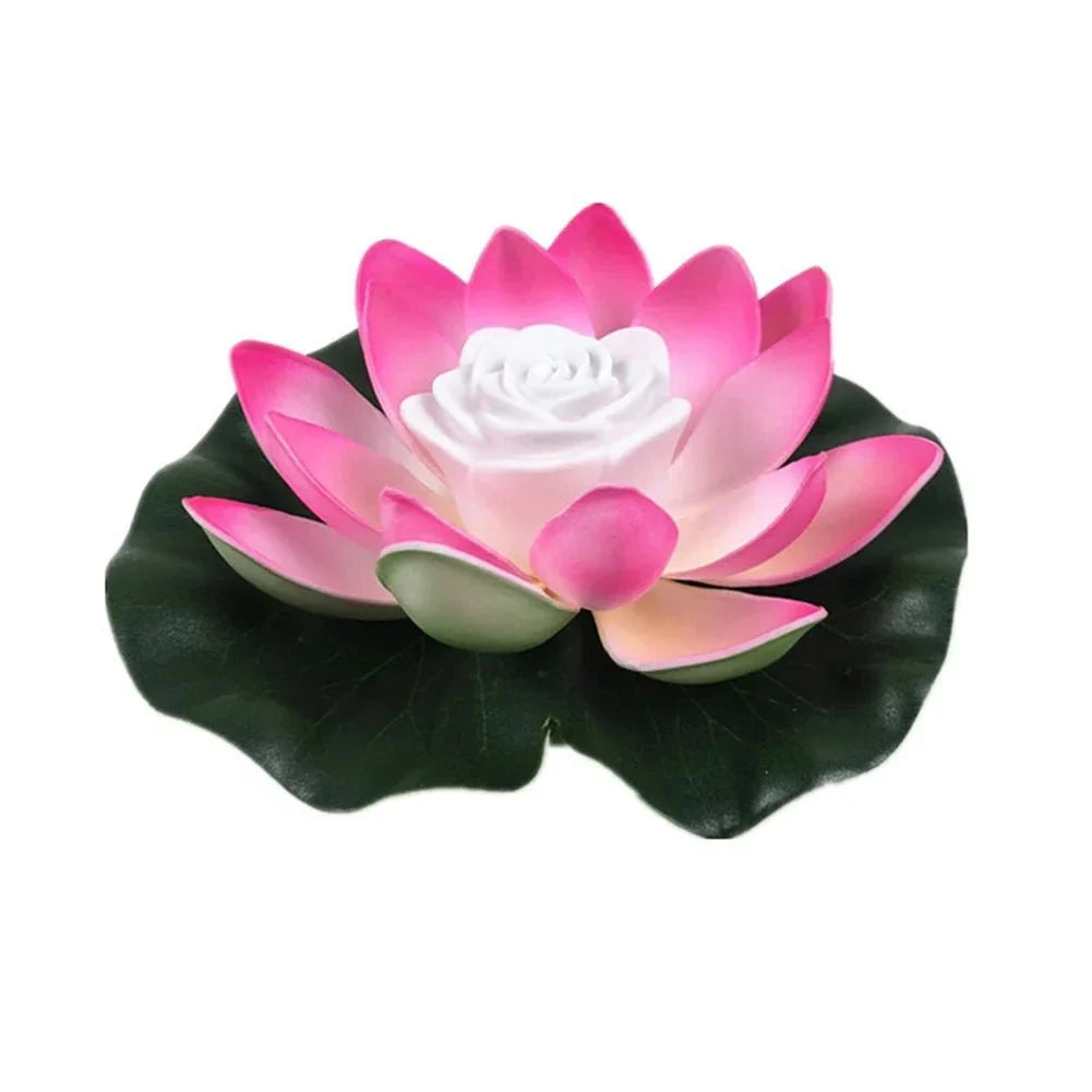Floating Pond Light | Lotus-Shaped Warm LED & Waterproof | 28 x 28 cm