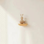 Floating Wall Shelf | Half-Round Natural Wood | With Mounting Hardware