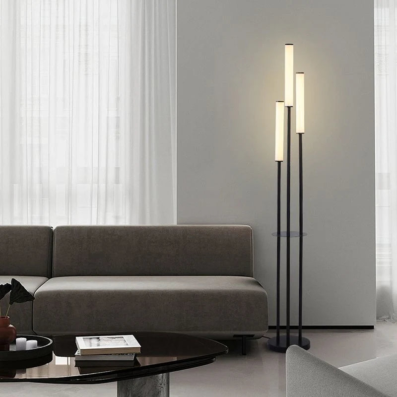 Floor Lamp | 3-Head Dimmable LED Metal & Acrylic