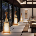 Floor Lamp | Bamboo Cylinder & Smart Enabled